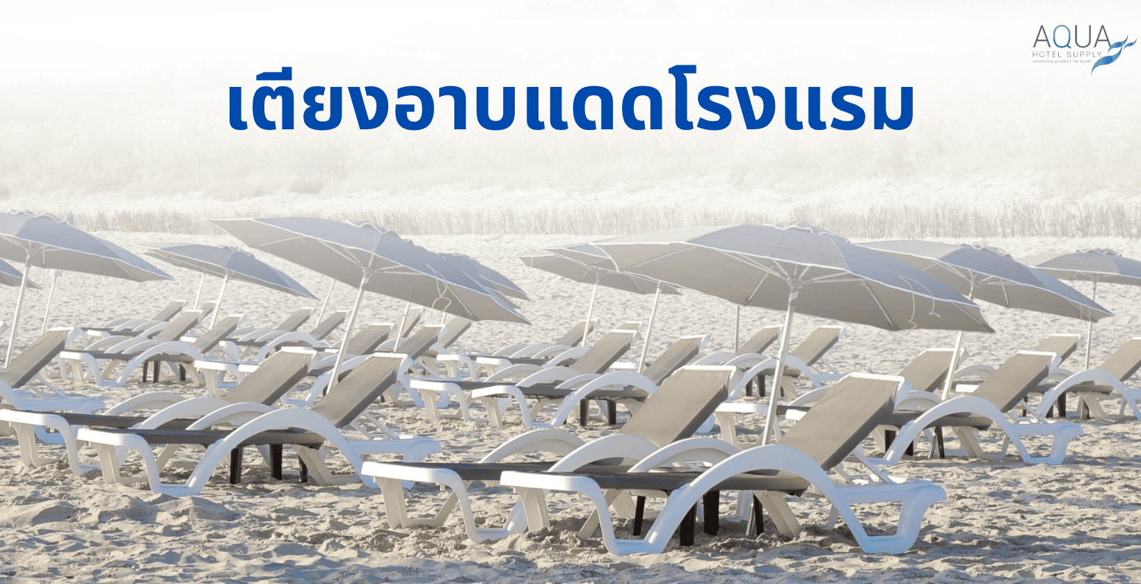 เตียงอาบแดดโรงแรม
