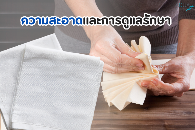 ความสะอาดและการดูแลรักษา