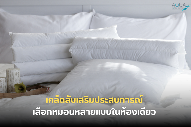 เคล็ดลับเสริมประสบการณ์ เลือกหมอนหลายแบบในห้องเดียว