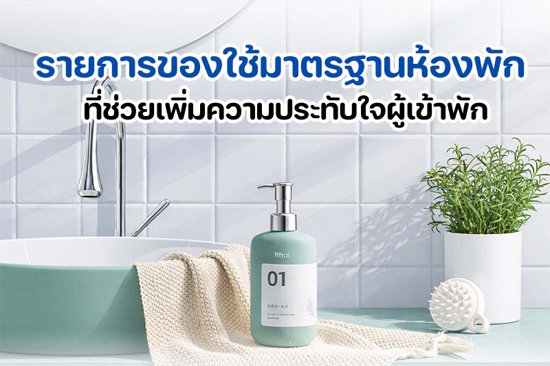 ของใช้มาตรฐานห้องพักในวันนี้โรงแรมปี 2026