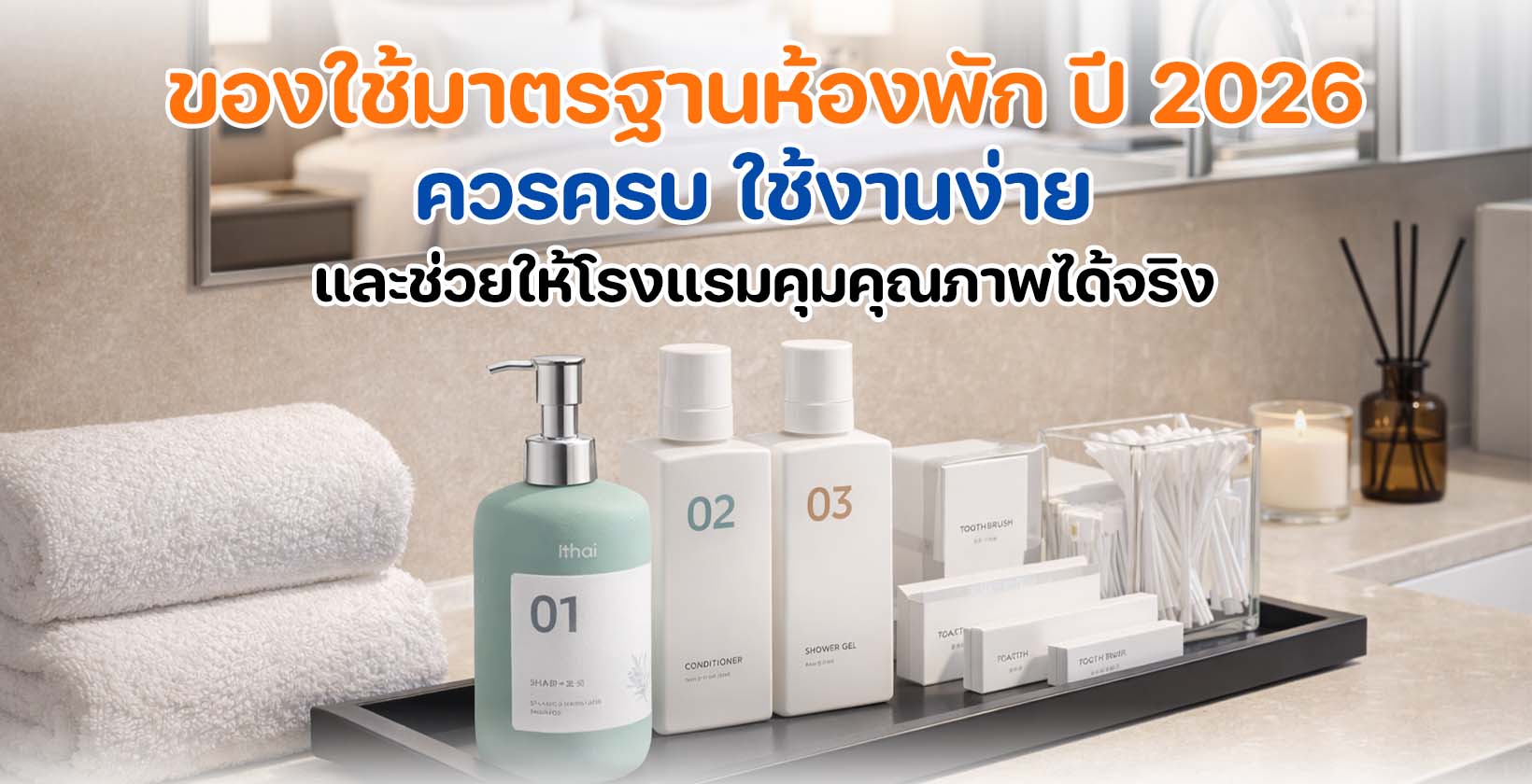 ของใช้มาตรฐานห้องพัก ในห้องพักโรงแรมสมัยใหม่ปี 2026