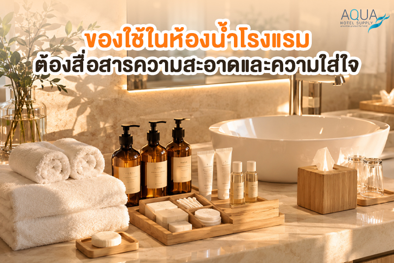 ของใช้ในห้องน้ำโรงแรมที่ช่วยสร้างความรู้สึกสะอาดและใส่ใจ