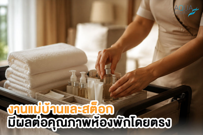 งานแม่บ้านและสต็อกของใช้โรงแรมที่ช่วยพัฒนาคุณภาพการเข้าพักของลูกค้า 