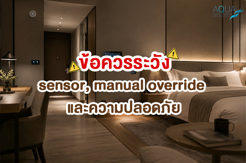 ข้อควรระวังระบบไฟอัตโนมัติในห้องพักโรงแรมเรื่อง sensor และความปลอดภัย