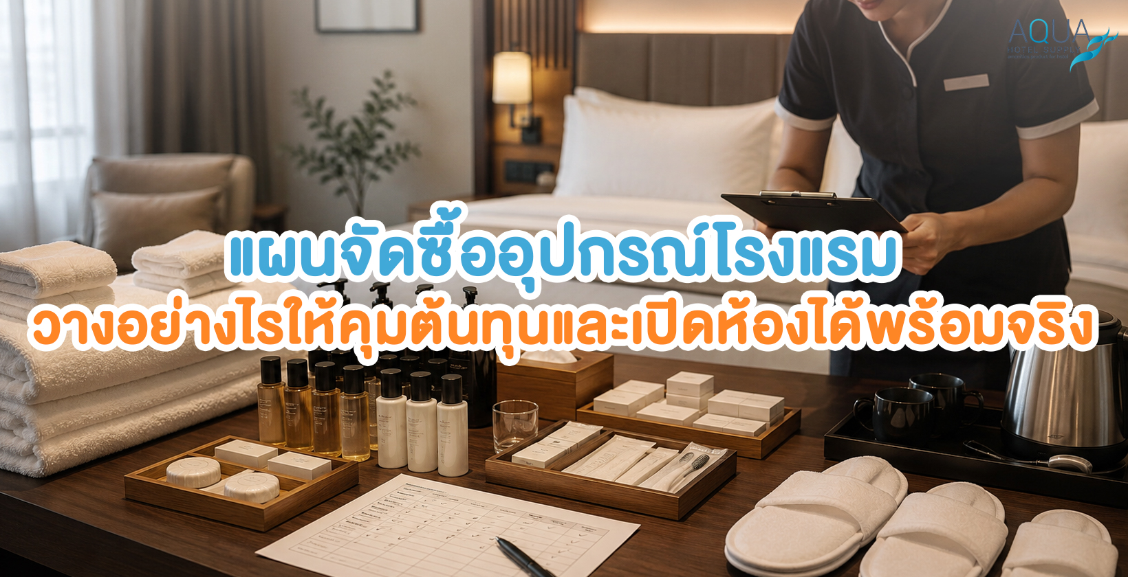 แผนจัดซื้ออุปกรณ์โรงแรมสำหรับโรงแรม รีสอร์ท และพูลวิลล่า